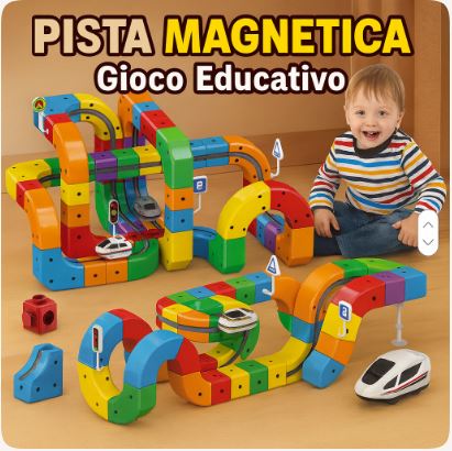 🚂 Magic Rail: La Pista 3D a Cubi Componibili