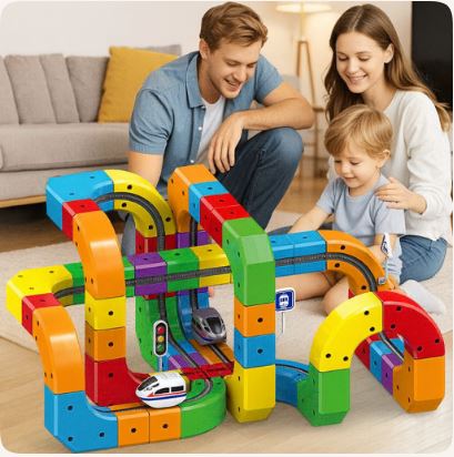 🚂 Magic Rail: La Pista 3D a Cubi Componibili